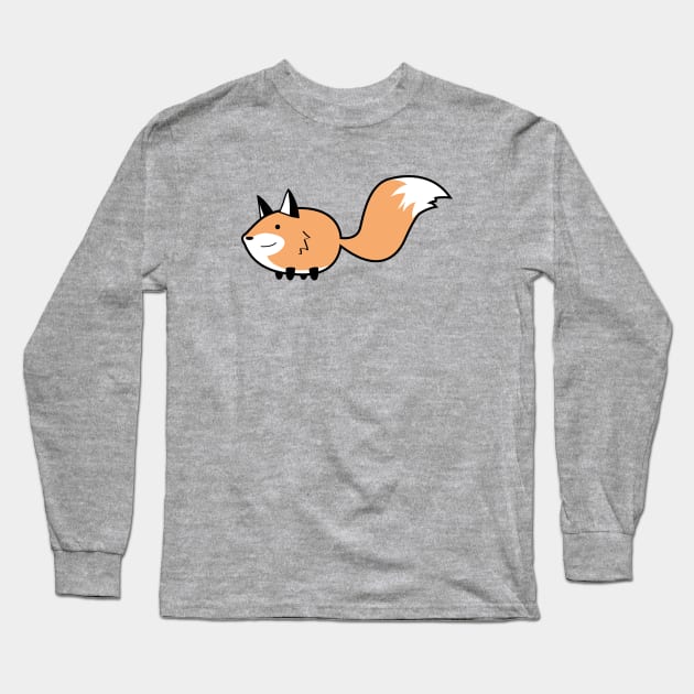 Pudgy Fox Long Sleeve T-Shirt by Hey Bob Guy